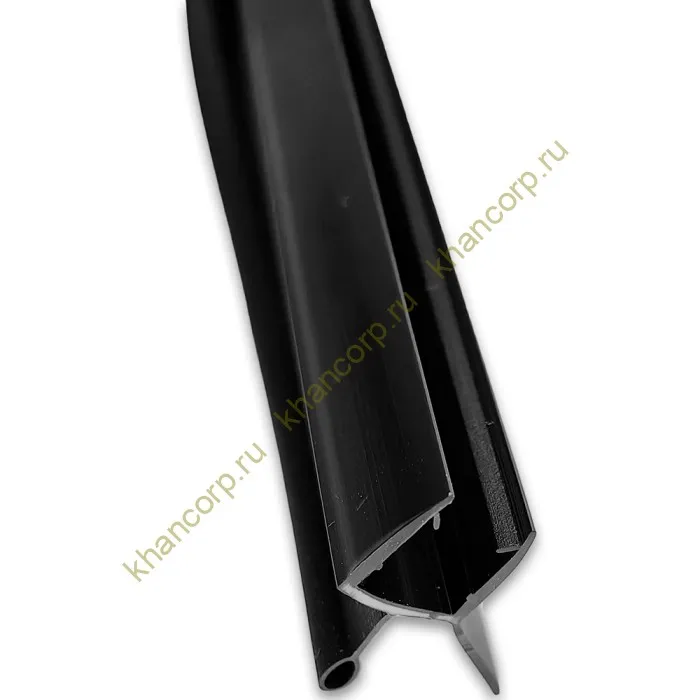 Уплотнитель нижний с каплей ЧЕРНЫЙ 2.2 м FDPP-400.8