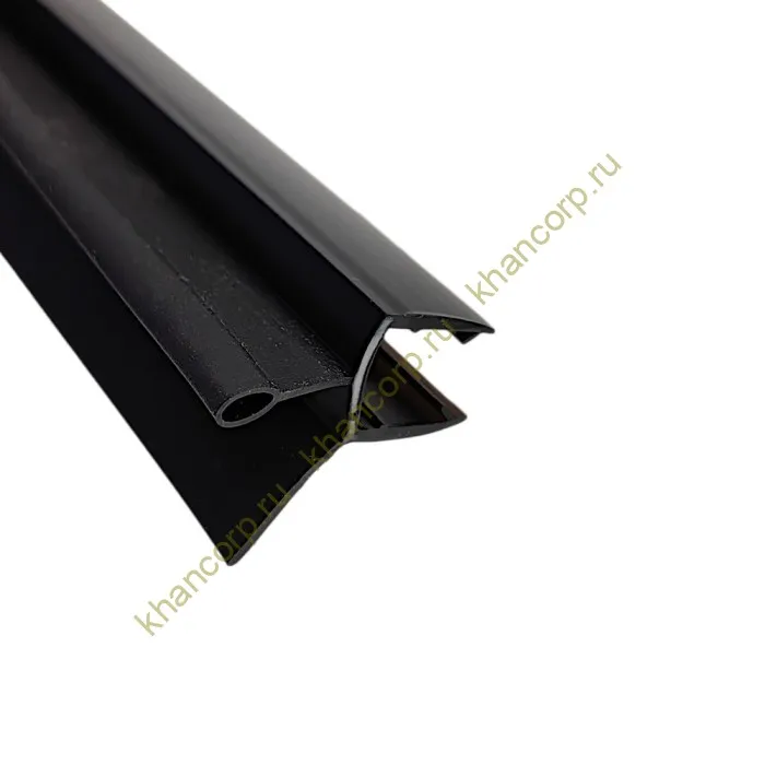 Уплотнитель нижний с каплей ЧЕРНЫЙ 2.2 м FDPP-400.8
