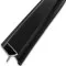 Уплотнитель нижний с каплей ЧЕРНЫЙ 2.2 м FDPP-400.8