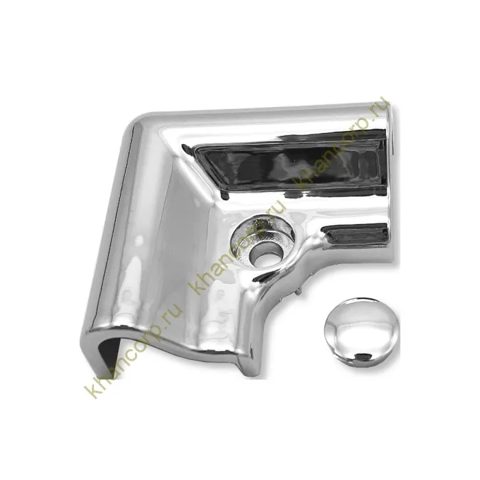 Коннектор угловой FDPA-403 порог-порог, ПВХ/хром