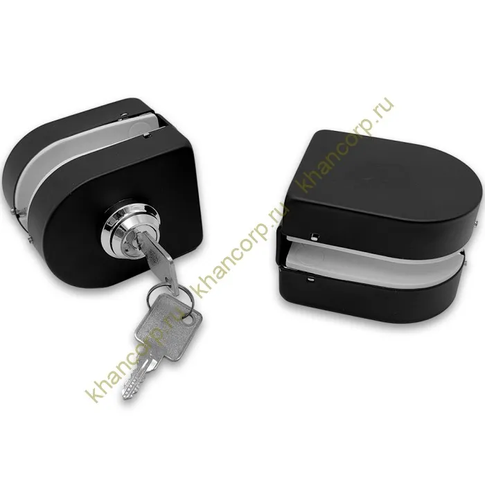 Замок FKZ-31 зажимной ключ/защелка, нержавейка/черный