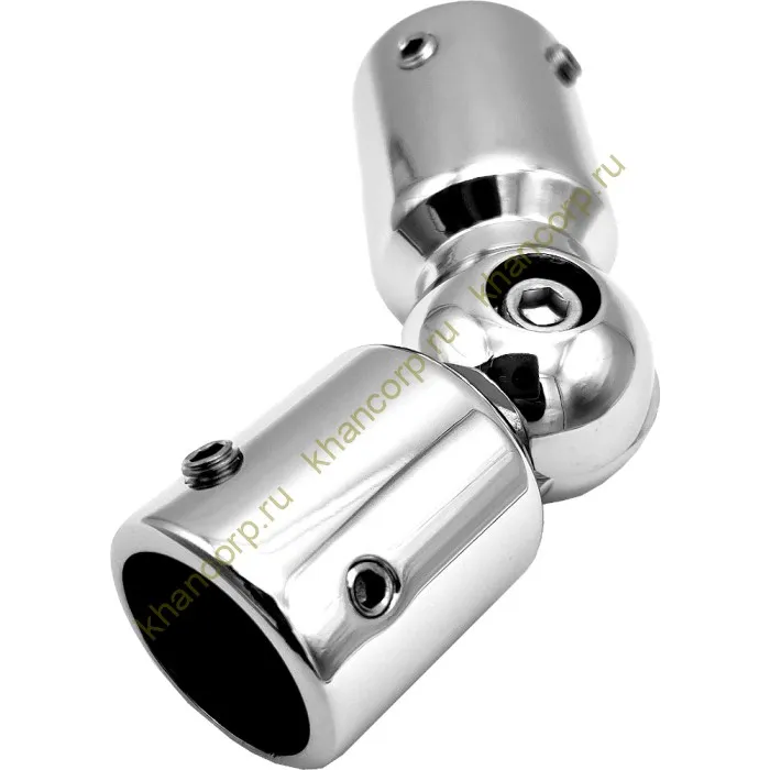 Соединитель FDC-13 трубы 19 90°-180°, латунь/хром