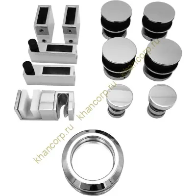 Раздвижная система Альфа α FDS-5, с двойной направляющей, нержавейка/полированный