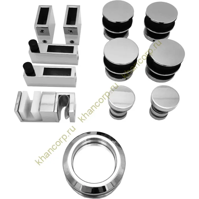 Раздвижная система Альфа α FDS-5, с двойной направляющей, нержавейка/полированный