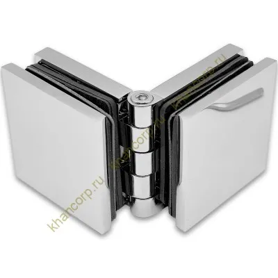 Коннектор Пегас FDK-101 стекло-стекло 0°-180° латунь/хром