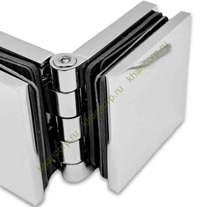 Коннектор Пегас FDK-101 стекло-стекло 0°-180° латунь/хром