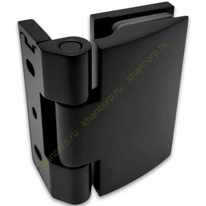 Петля Европа FDP-118 стена-стекло 90° с крышками, латунь/черный