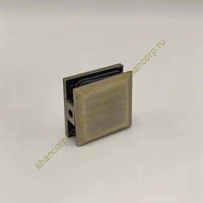 Коннектор Бета β FDK-22 стена-стекло 90˚, нержавейка/бронза