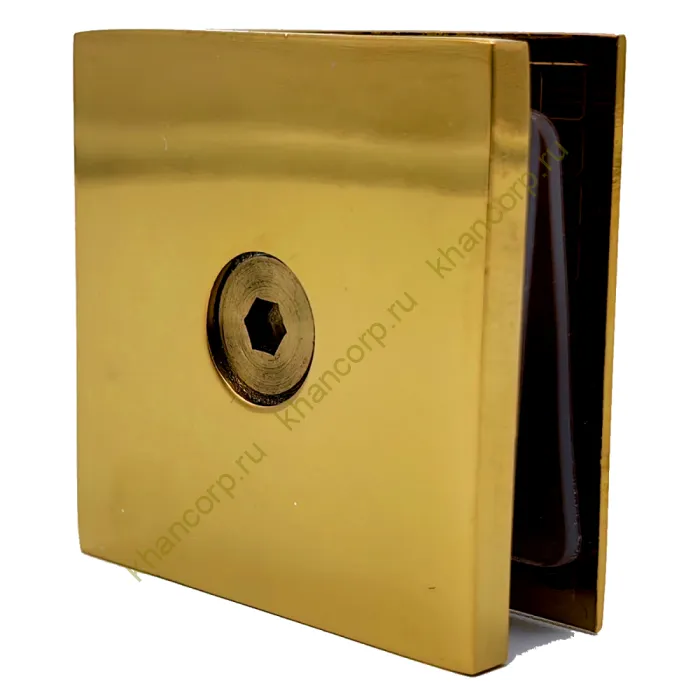 Коннектор Бета β FDK-22 стена-стекло 90˚, нержавейка/золото