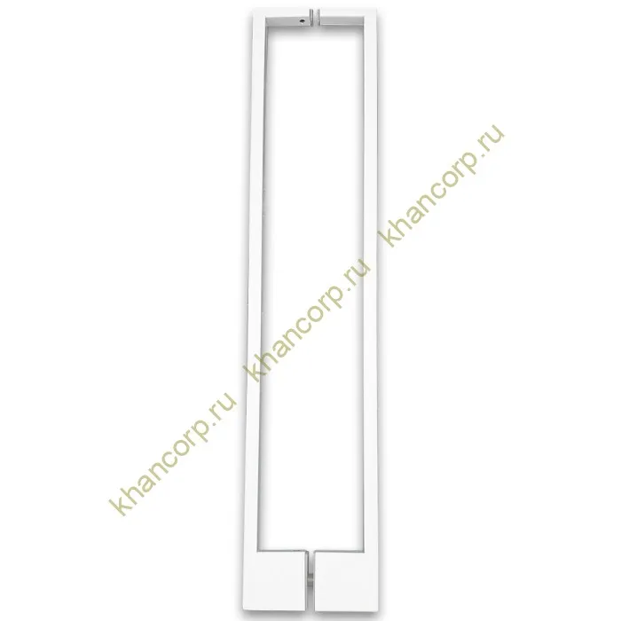 Ручка скоба FDR-92, 10х15х450х1.0 мм, нержавейка/белый