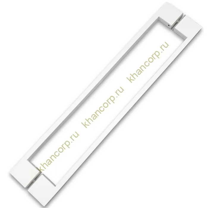 Ручка скоба FDR-92, 10х15х450х1.0 мм, нержавейка/белый