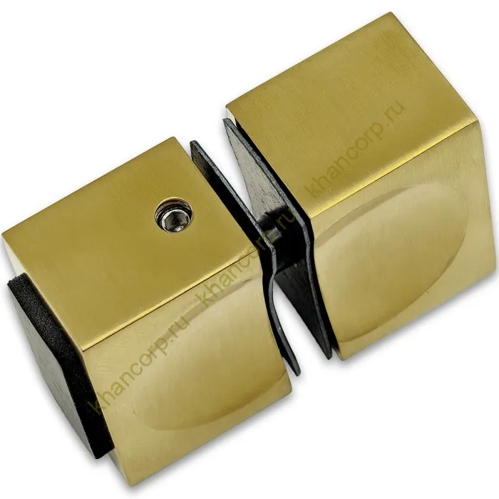 Ручка кноб FDR-66 с одним резиновым торцом, алюминий/брашированное золото