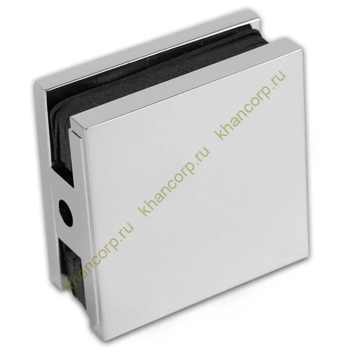 Коннектор Пегас FDK-112 пол-стена-стекло с крышкой, латунь/хром