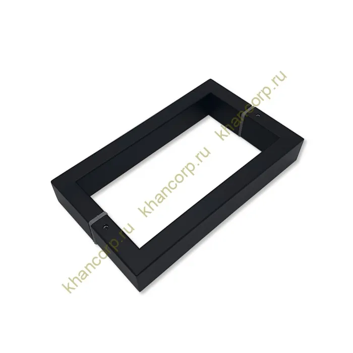 Ручка скоба FDR-77, 15х30х170х1.0 мм, нержавейка/черный