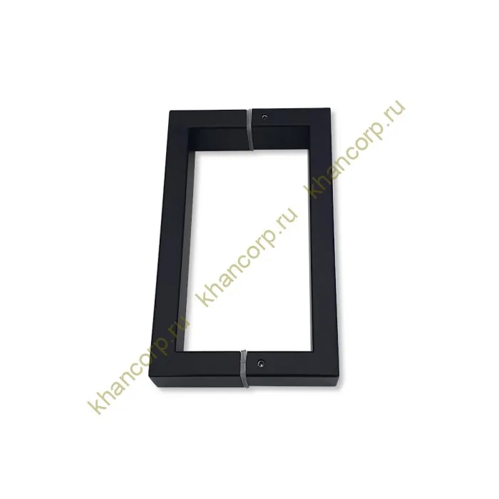 Ручка скоба FDR-77, 15х30х170х1.0 мм, нержавейка/черный