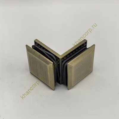 Коннектор Бета β FDK-24 стекло-стекло 90˚, нержавейка/бронза