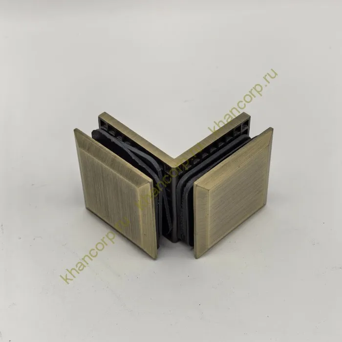 Коннектор Бета β FDK-24 стекло-стекло 90˚, нержавейка/бронза