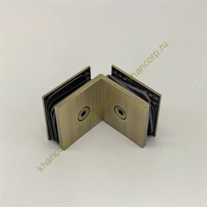 Коннектор Бета β FDK-24 стекло-стекло 90˚, нержавейка/бронза