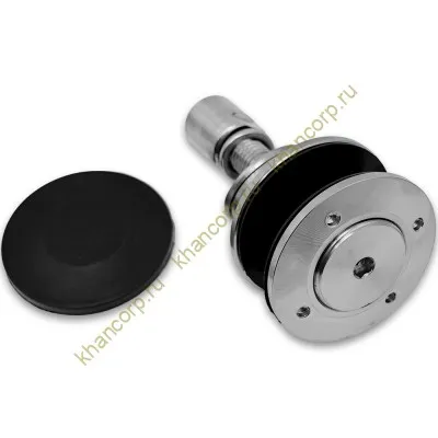 Рутель шарнирный FN-100 без зенковки с гайкой M14, нержавейка/матовый