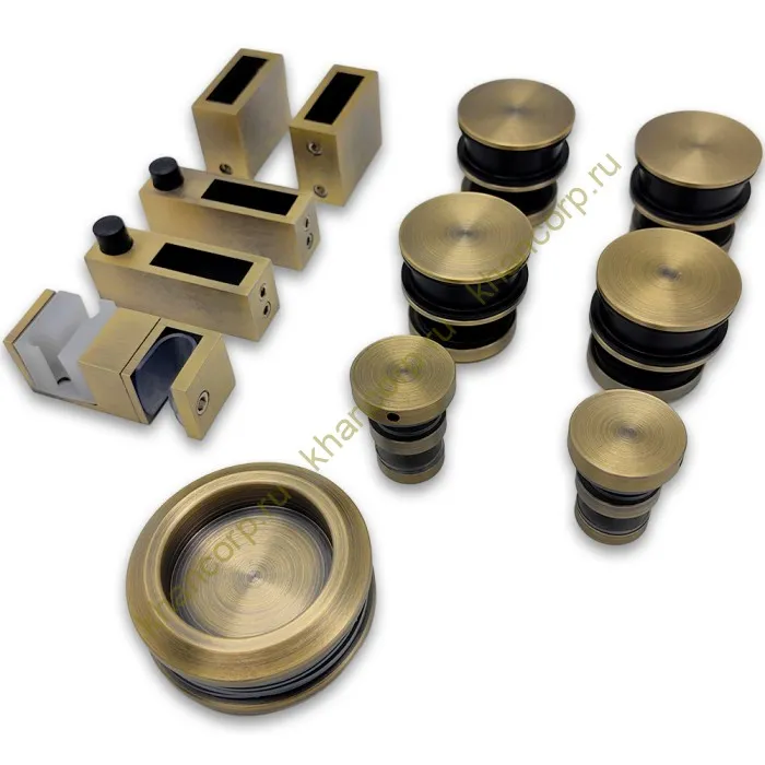 Раздвижная система Альфа α FDS-5, с двойной направляющей, нержавейка/бронза