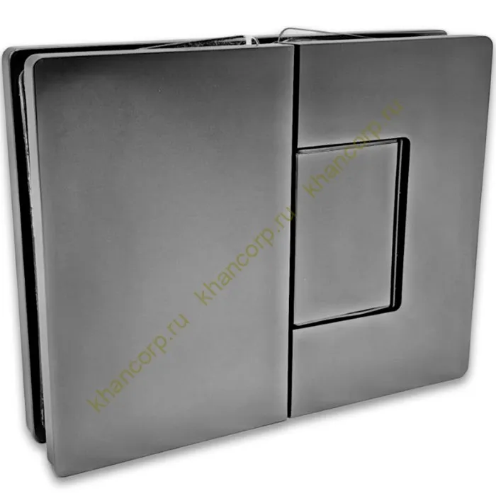 Петля Афина FDP-132 стекло-стекло 180˚, латунь/оружейная сталь