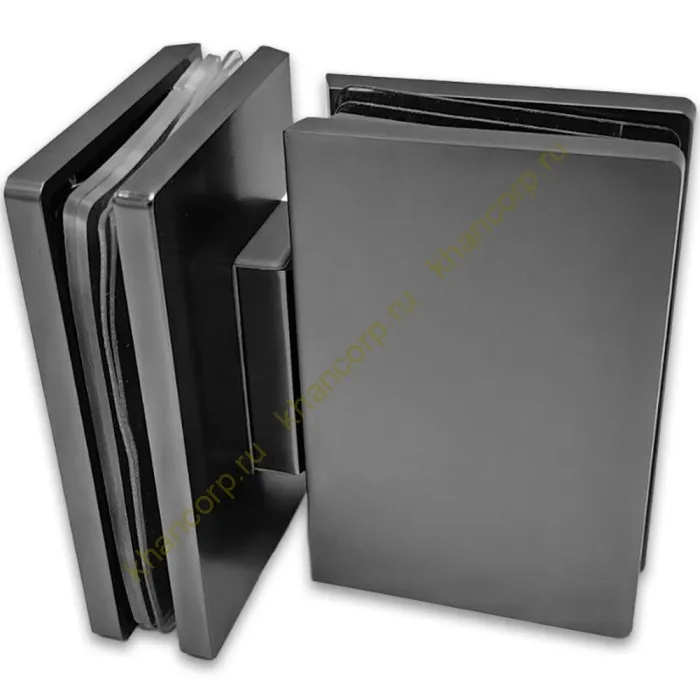 Петля Афина FDP-132 стекло-стекло 180˚, латунь/оружейная сталь