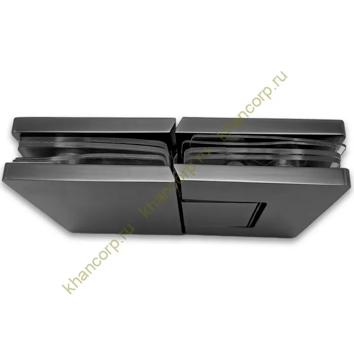 Петля Афина FDP-132 стекло-стекло 180˚, латунь/оружейная сталь