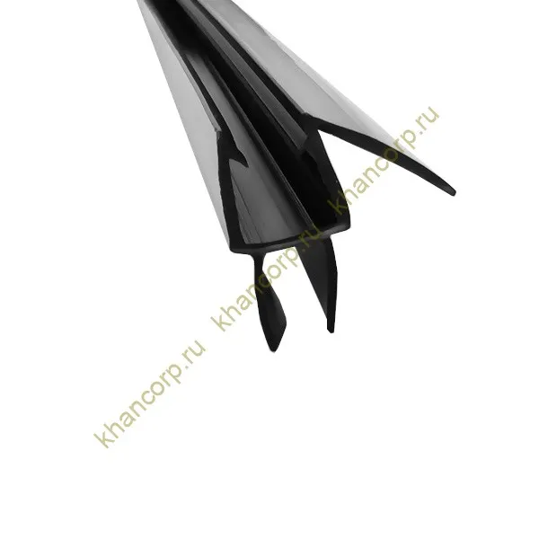 Уплотнитель ПРЕМИУМ нижний черный 2.2 м под стекло 10 мм FDPP-406.10 PVC/BL