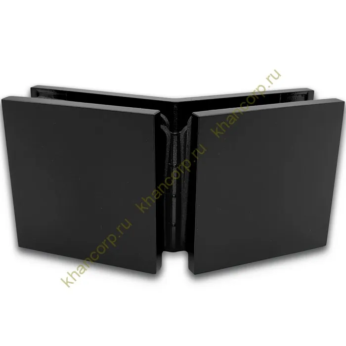 Коннектор Альфа α FDK-18 стекло-стекло 135˚, нержавейка/черный