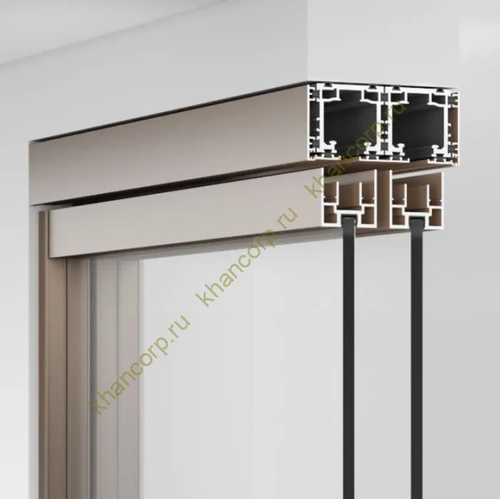 Крышка трека FDS-192.4 боковая для раздвижной системы FDS-19, длина 4м, алюминий/черный