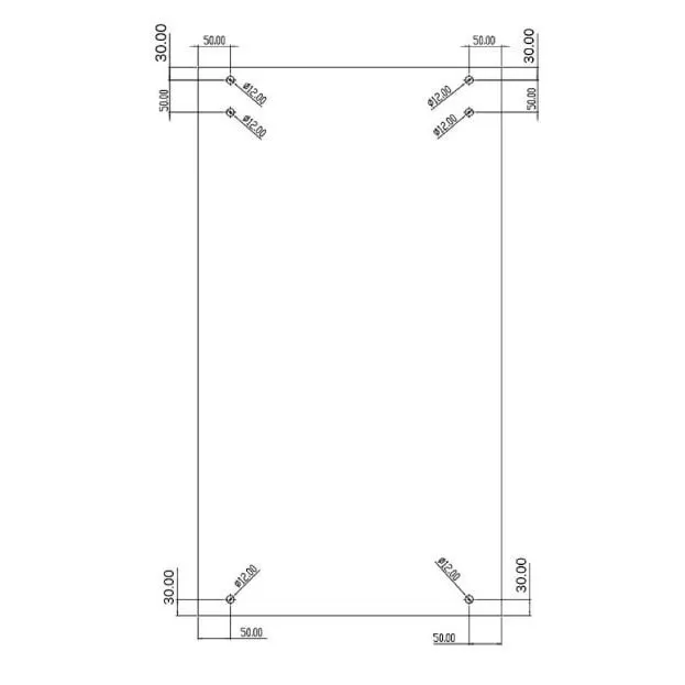 Комплект раздвижной системы Клио FDS-105 c двумя рельсами, для трубы 30х10, нержавейка/полированный