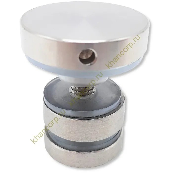 Крепление трека к стеклу FDS-32, нержавейка/матовый