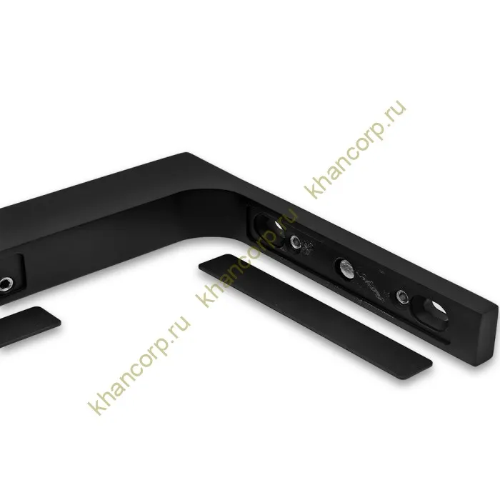 Угловой стабилизатор Диор FDK-5L стена-стекло 90˚ левый, нержавейка/черный