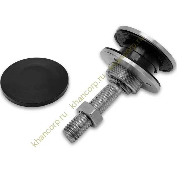 Рутель шарнирный FN-101 без зенковки без гайки M14, нержавейка/матовый