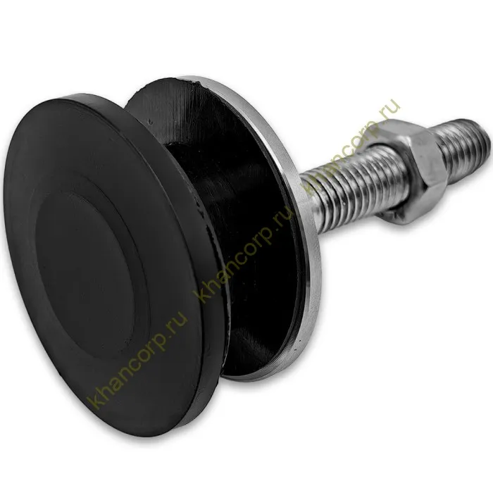 Рутель шарнирный FN-101 без зенковки без гайки M14, нержавейка/матовый