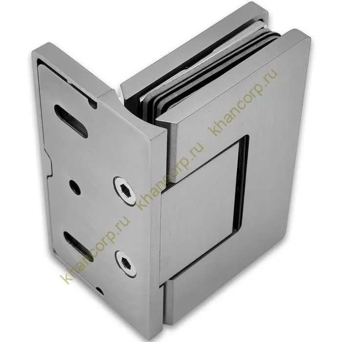 Петля Афина FDP-130 стена-стекло с боковым креплением, латунь/матовый