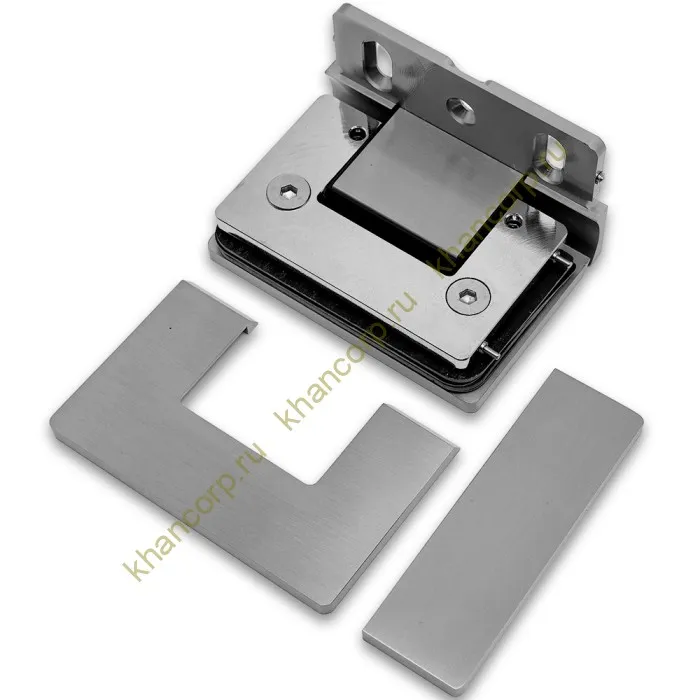 Петля Афина FDP-130 стена-стекло с боковым креплением, латунь/матовый