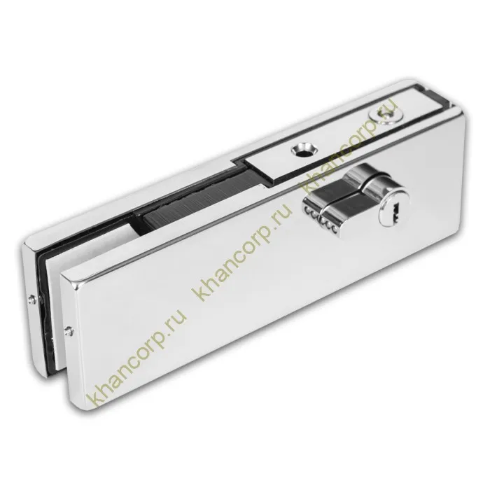 Замок FKZ-39 с круглым ригелем ключ/ключ, нержавейка/полированный