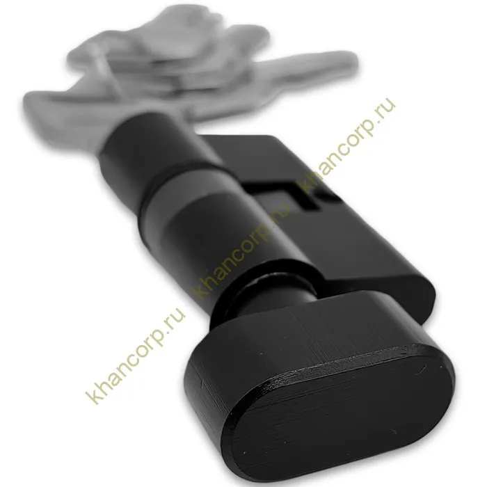 Личинка FMZA-37 для замка стеклянной двери FMZ-33, 36, ключ/вертушка, латунь/черный