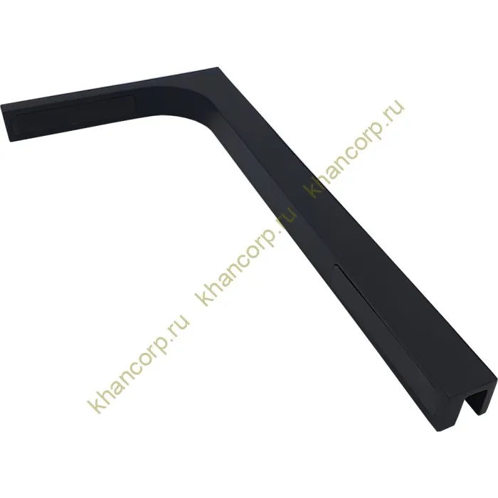 Угловой стабилизатор Диор FDK-1R стена-стекло 90° правый, нержавейка/черный