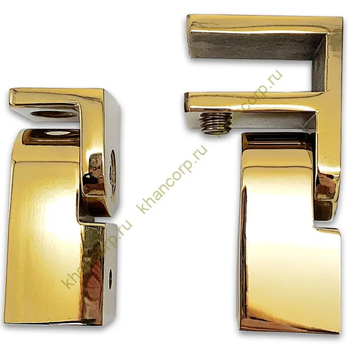 Комплект FDC-5051 для штанги 15х15 регулируемый, нержавейка/золото