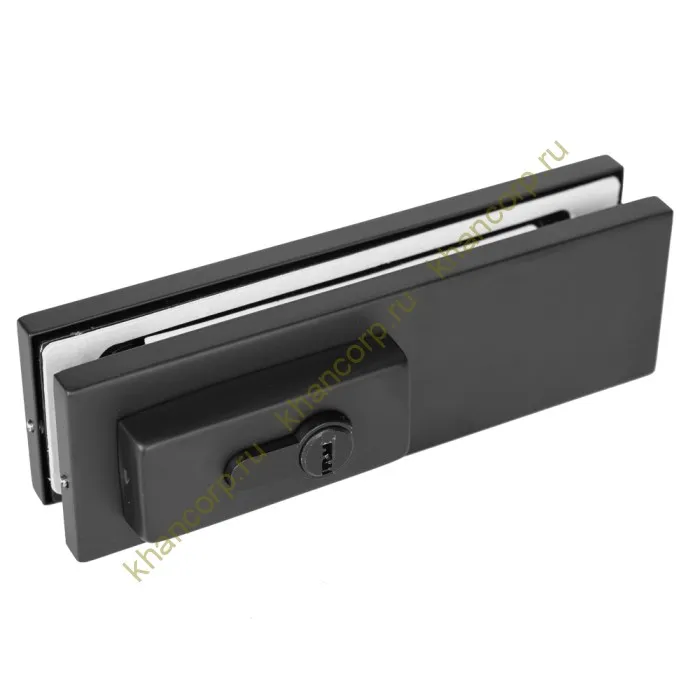 Замок FKZ-30 с овальным ригелем ключ/ключ, нержавейка/черный