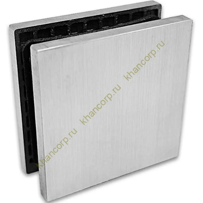 Коннектор Альфа FDK-12 стена-стекло 90˚ нержавейка/матовый