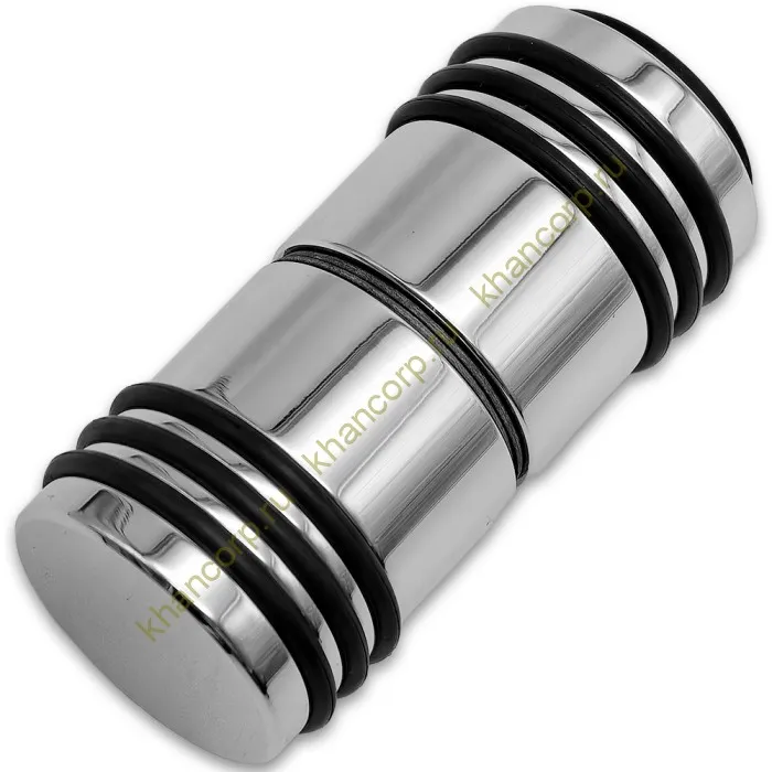 Ручка кноб Йота FDR-141 с одним резиновым торцом, алюминий/хром