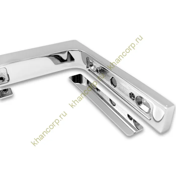 Угловой стабилизатор Диор FDK-5L стена-стекло 90˚ левый, нержавейка/полированный