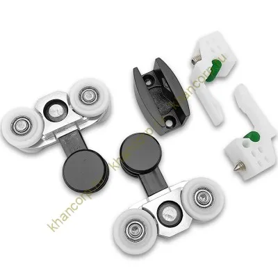 Раздвижная система Ретра FDS-11.1 для стеклянных дверей, нержавейка/черный