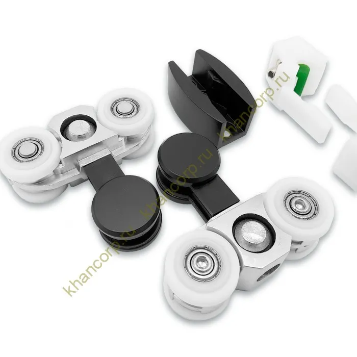 Раздвижная система Ретра FDS-11.1 для стеклянных дверей, нержавейка/черный