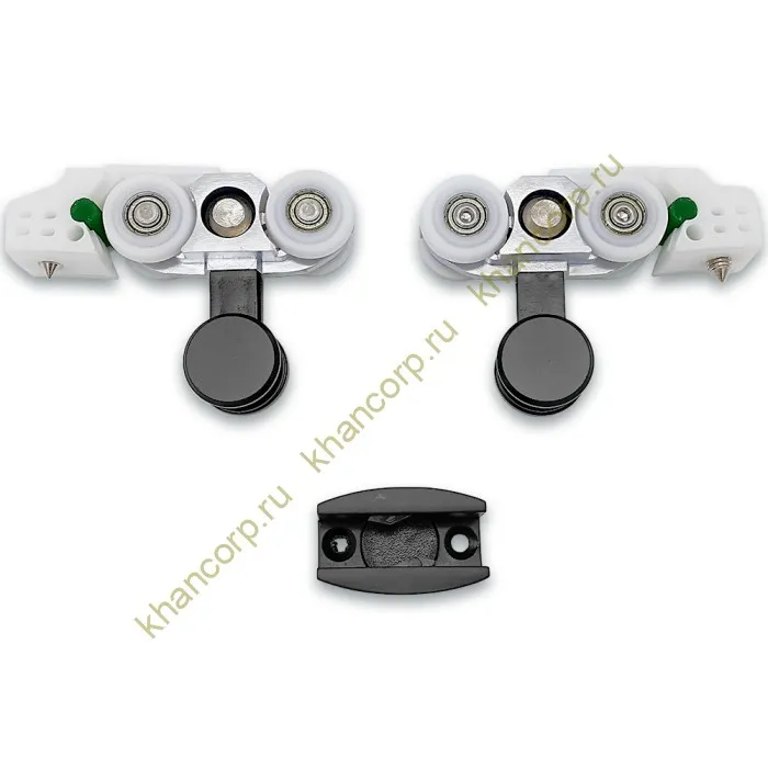 Раздвижная система Ретра FDS-11.1 для стеклянных дверей, нержавейка/черный