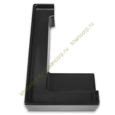 Заглушка FDPA-431L ЛЕВАЯ угловая для порога FDPA-43.15, ПВХ/черный