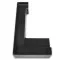 Заглушка FDPA-431L ЛЕВАЯ угловая для порога FDPA-43.15, ПВХ/черный